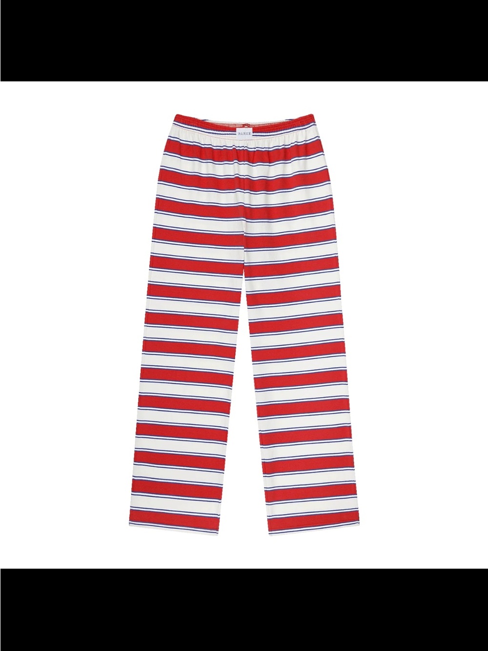 Parke Coastal Cotton Boxer Pants in Lighthouse Stripe XL- In hand ready to ship